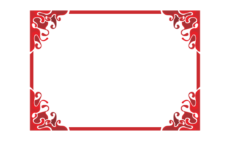 Swirl Blood Wave Ornament Border Design png