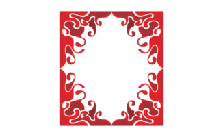 Swirl Blood Wave Ornament Border Design png