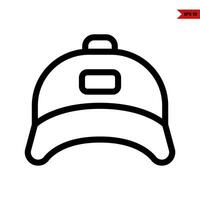 hat line icon vector