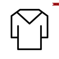 long shirt line icon vector