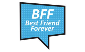 abreviação - bff - melhor amigo para sempre png