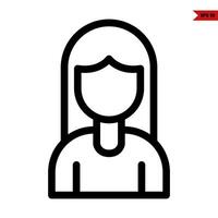 people line icon vector