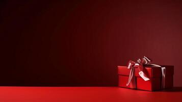 Holiday Background with Gift Box. Illustration photo