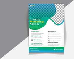 Business A4 flayer design template. vector