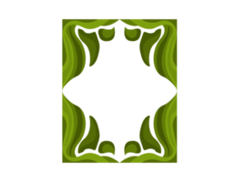 green Abstract Ornament Border Design png