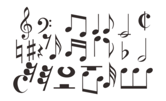 muziek- toon patroon achtergrond png