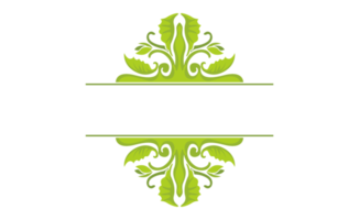 groen blad flora ornament grens ontwerp png