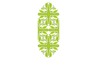 vert feuille flore ornement frontière conception png