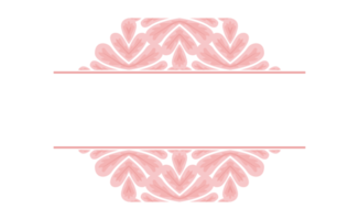 rosa blomma kronblad prydnad gräns design png