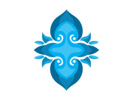 blauw water ornament ontwerp png