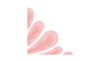 Pink Flower Petal Ornament Design png