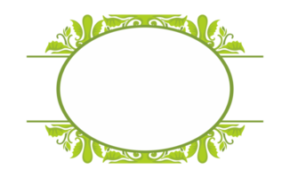 verde foglia flora ornamento confine design png