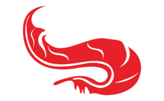 diseño elementos - rojo pájaro pluma con transparente antecedentes png