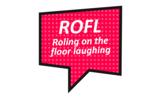 abreviação - rofl - rolando em a chão rindo png