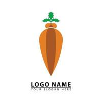 carrot elegant logo vector icon.