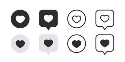 Speech bubble hearts. Hearts signs. Chat bubbles with hearts. Vector scalable graphics