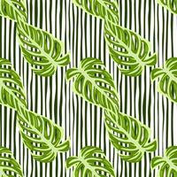 Jungle leaf seamless pattern. Exotic botanical texture. Floral background. Decorative tropical palm leaves wallpaper. vector