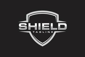 simple shield strong logo vector