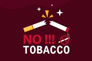 World No Tobacco Day. Creative design idea for poster, banner vector