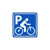 advertencia firmar etiqueta bicicleta, No bicicleta, estacionamiento zona bicicleta, vector gráfico