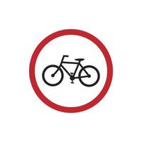 warning sign label bicycle, no bicycle, parking area bicycle, vector graphic