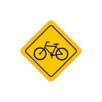 warning sign label bicycle, no bicycle, parking area bicycle, vector graphic