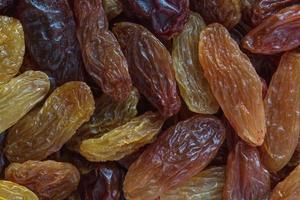 close up of heap of raisins photo