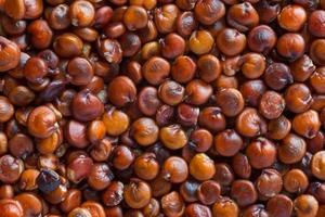 close up of red quinoa seeds background photo