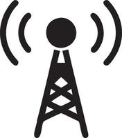 Signal communication information connection wireless icon symbol vector image, illustration of the network wifi in black image. EPS 10