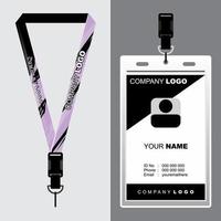 Lanyard Template Design For Company Purposes And More vector