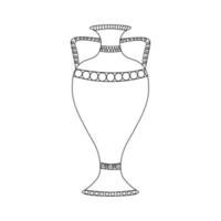 Egyptian vase. Anti stress vector illustration