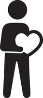 Love icon symbol vector image. Illustration of the valentine day symbol. EPS 10