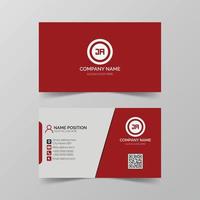 Modern business card template design . vector