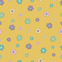 Vintage seamless floral pattern. Stock vector for textile fabric design abstract background