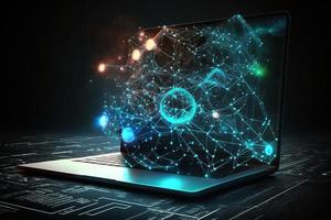 Artificial intelligence concept. Generate Ai photo