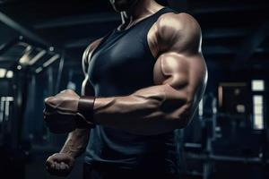 Biceps gym. Generate Ai photo