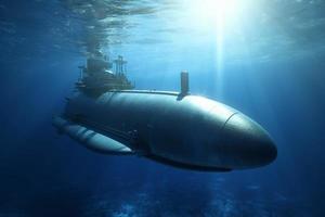 submarino en submarino Dom. generar ai foto