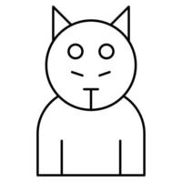 icono de vector de gato