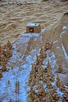 sand sculpture on the beach against the backdrop of the ocean photo