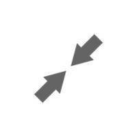 Arrow, size vector icon