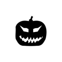 pumpkin halloween silhouette vector icon