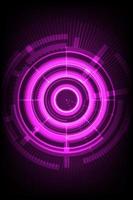 Abstract technology innovation circle sci-fi concept background. vector