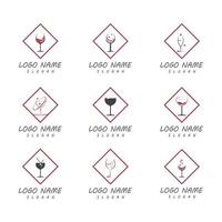 Wine Logo Template vector symbol nature