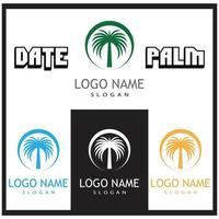 Dates tree Logo Template vector symbol  design