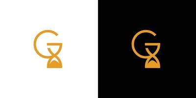 G time logo design is unique and modern vector