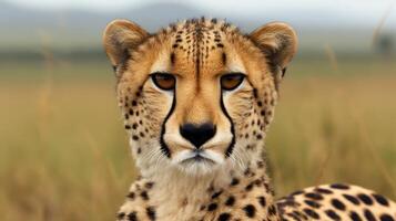 portrait of cheetah photo