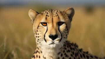 retrato de leopardo ai generado foto