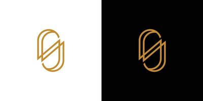 Luxury and modern S logo design vector