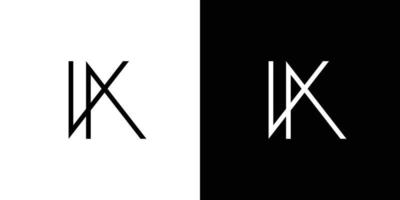 Modern and Simple letter VA initials logo design vector