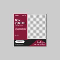 social media post design template for sell fashion vector